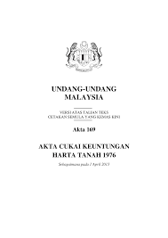 Berikut adalah apa yang anda perlu bayar sebagai sebahagian daripada cukai australia anda 319412518 Akta 169 Akta Cukai Keuntungan Harta Tanah 1976 Pdf Undang Undang Studocu