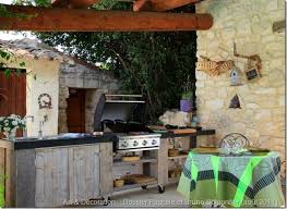 Outdoor kitchens vary in their degree of protection from the elements. The Summer Kitchen A French Tradition Outdoor Kitchen Outdoor Kitchen Design Outdoor Grill Station