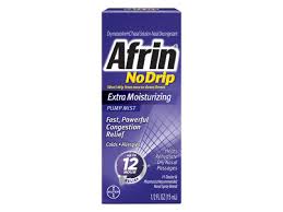 In these cases the medicine is. No Drip Extra Moisturizing Nasal Mist Afrin