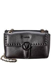 Valentino By Mario Valentino Antoinette Preciosa Dollaro Leather Shoulder Bag In Black Lyst