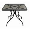 Mix and match lattice white square metal outdoor patio dining table with slat top create a complete outdoor living scene with create a complete outdoor living scene with this 42 in. 1