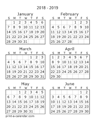 2018 Two Page Yearly Calendar Six Months Per Page Calendar Printables Monthly Calendar Printable Free Printable Calendar Monthly