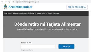Consultar padrón de beneficiarios de la tarjeta alimentaria. Ya Se Puede Consultar El Dia Y Horario De Entrega De La Tarjeta Alimentar A Traves De La Web