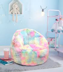Heritage Club Rainbow Faux Fur Bean Bag Chair Pastel Tie Dye Walmart Com Fai Da Te