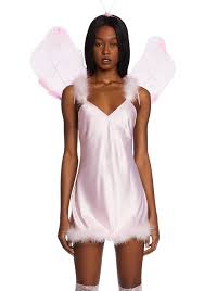 Trickz N Treatz Sexy Angel Costume Set Mini Dress - Pink – Dolls Kill