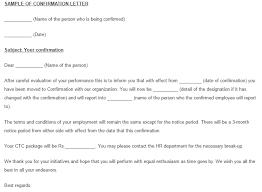 10 Sample Confirmation Letters Writing Letters Formats Examples