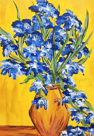 Maybe you would like to learn more about one of these? Paint And Sip Class Vase With Irises By Van Gogh Melbourne Classbento