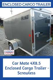 Black Aluminum Diamond Plate 4x8 Carmate 4 X 8 5 Enclosed Cargo Trailer Screwless Exterior Cargo Trailers Enclosed Cargo Trailers Aluminum Roof