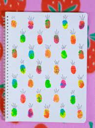 Sarabeautycorner Pineappel Notebook Diy School Supplies School Diy Diy Craft Projects