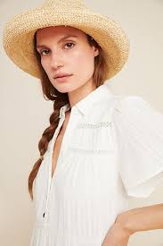 Georgina Tiered Shirtdress In 2020 Georgina Shirt Dress Effortless Style