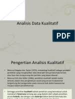 Memantapkan analisis data kualitatif melalui koding 3. Analisis Data Kualitatif
