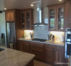 This Kitchen Exudes Rustic Charm With Its Natural Cherry Wood Cabinetry In A Simple Shaker Door Style The Skins Crown Mo With Images Home Kitchens Kitchen Cherry Kitchen