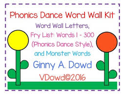 Explain that now there will be music to move around or dance to and that when the . The Phonics Dance Word Wall Kit C By Phonics Dancing Across The Curriculum