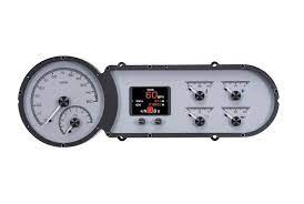 Dakota Digital 1953 54 Chevy Car Customizable Analog Gauge System Hdx 53c Chevy Red Warning Light Digital