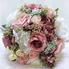 A bride must choose the one that is best suitable with her taste and personality. Gorgeous Round Artificial Flower Bridal Bouquets Sold In A Single Piece 123219631 Jj S House