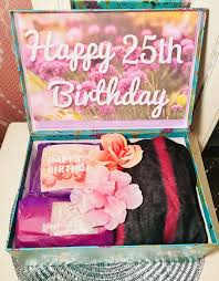 25th Birthday Present Ideas For Her 25th Birthday Gift Box From Youarebeautifulbox Com 25th Birthday Gifts 25th Birthday Friend Birthday Gifts
