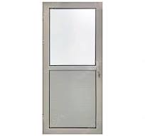 Half Glass Exterior Waterproof White Aluminium Swing Glass Door for Home