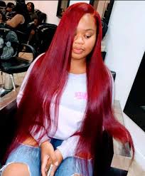As i was telling you beforehand, the red color is a very persistent tone. 68 62us 54 Off Remyblue Colored 99j Burgundy Red Bundles With Closure Brazilian Straight Human Hair 3 Bundles With Closure Remy Hair Weave 3 4 Bundles With C Hair Styles Long Hair Styles Straight Hairstyles