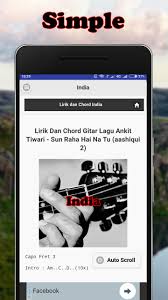 Malay chord guitar,gitar kord melayu,lirik lagu,films quotes,makan sedap Kunci Gitar India For Android Apk Download