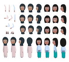 Character Front Back Side View Stock Illustrations 891