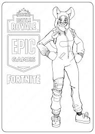 Pick and print a coloring page of one of the characters from the online computergame fortnite battle royale. Free Printable Fortnite Bunny Brawler Skin Coloring Pages