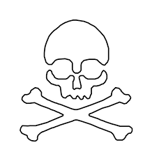 Skull And Crossbones Stencil Tattoo Clipart Best Clipart Best Dog Stencil Skull Stencil Simple Skull