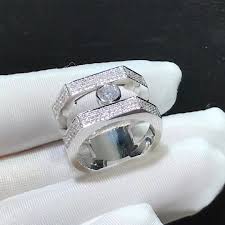 Shop online luxury rings with modernity and character, available in white gold, rose gold and yellow gold. Messika 18k White Gold Move Pei Pave Ring