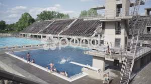 San ramon olympic pool & aquatic center. Kids Jump Off Diving Board At Berlin Oly Stock Video Pond5
