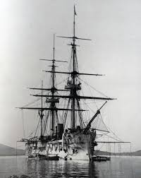 La Triomphante Galissonniere Class Ironclad Part Of The Far East Squadron She Warship Abandoned Ships Battleship