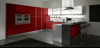 Black, wood, and white all work together to create this inviting. 22 Ideas To Create Stunning Red And White Kitchen Design