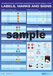 Poster Imdg Code Labels Marks Signs Wall Chart 2018