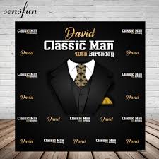 May your special day be everything you wish! Sensfun Classic Men Happy Birthday Party Backdrop For Photo Studio Black Theme Suit Tie Photography Backgrounds Custom Vinyl Background Aliexpress
