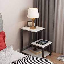 Their unique shape allows them to fit narrower spaces in your home. Priti Modern End Tables 3 Tier Chair Side Table Night Stand With Storage Shelf For Living Room Bedroom Entryway White Engineered Wood End Table Price In India Buy Priti Modern End Tables
