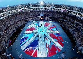 Maybe you would like to learn more about one of these? Damien Hirst Union Jack At The Olympics Closing Ceremonies London Olympic Games Photo