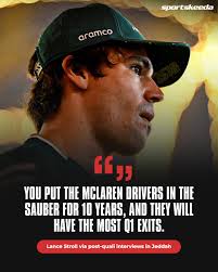 Lance Stroll didn't hold back when questioned about breaking the record for  the most Q1 eliminations. 🥶