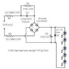 A resistor restricts the flow of charge. A Simple Led Lamp Circuit From Scrap Uses 5 Led And Takes Only 50 Ma