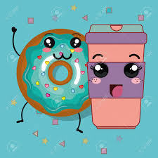 Vettoriale Ciambella Dolce E Bere Il Caffe Cartone Animato Kawaii Con La Faccia Felice Su Sfondo Blu Illustrazione Colorata Design Vector Image 64088476 Sfondi di cibo kawaii app su google play. ciambella dolce e bere il caffe cartone animato kawaii con la faccia felice su sfondo blu illustrazione colorata design vector
