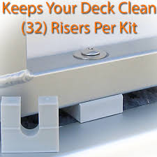 Sold by the linear foot at $ 35.00 per and includes white panel siding and 3 doors per your design. Hardware Pontoon Fence Riser Kit
