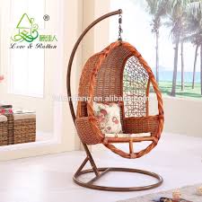 Unique outdoor swing chair, hammock chair with cushion. Cane Swing Chair Price Decoration Cloth