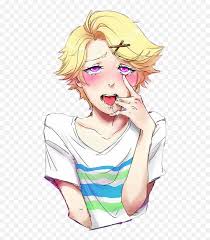 Discover free hd anime face png images. Ahegao Ahegaoface Yoosung Anime Boy Blonde Yoosung Ahegao Face Png Free Transparent Png Images Pngaaa Com