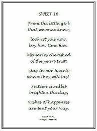 Sweet 16 Poem 16th Birthday Wishes Sweet Sixteen Birthday Happy 16th Birthday