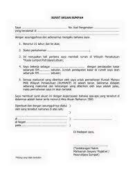 Contoh surat akuan sumpah spa picture put up ang published by admin that saved in our collection. Facebook