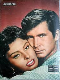 Sophia Loren and Anthony Perkins during filming of “Five Miles to Midnight”  1962