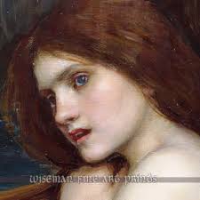 I did this painting a few years ago in honor of all the women who are past  the age of the traditional mermaid, but who are mermaids still,  nonetheless. I fully believe