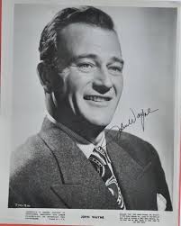 JOHN WAYNE Signed Autograph Photo