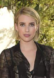 Emma Roberts Bob Hairstyles Short Blonde Hair Messy Bob Hairstyles