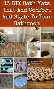 Like with towels, you can easily add a pop of color or make it look more plush just by laying down a bath mat. 15 Diy Bath Mats That Add Comfort And Style To Your Bathroom Diy Crafts