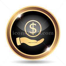 Money In Hand Gold Icon Web Design Icon Royalty Free Icons Icon Design
