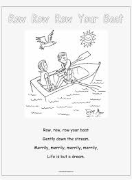 Click on the image to view the pdf. 2550 X 3300 1 Row Row Row Your Boat Coloring Page 2550x3300 Png Download Pngkit