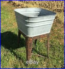 wheeling galvanized single wash tub